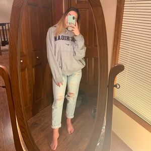 Mike oversized Michigan sweatshirt hoodie